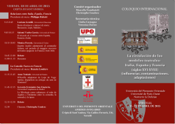 La circulaci&oacute;n de los modelos teatrales: Italia, Espa&ntilde;a y Francia