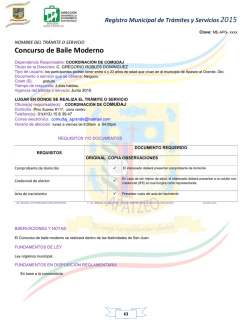 CONCURSO DE BAILE MODERNO