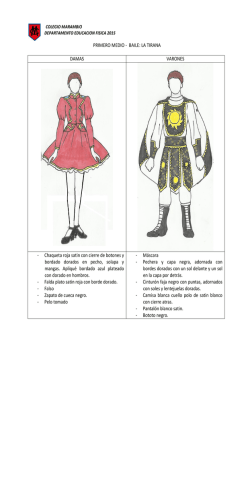 PRIMERO MEDIO - BAILE: LA TIRANA DAMAS VARONES