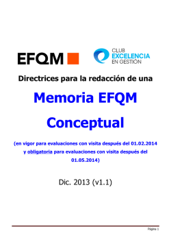 Memoria EFQM Conceptual - Club Excelencia en Gesti&oacute;n