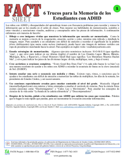 6 Trucos para la Memoria de los Estudiantes con ADHD