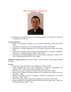Curriculum del padre Alc&aacute;ntara