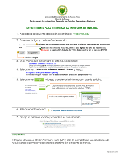Instrucciones para completar el Master Promissory Note (MPN)