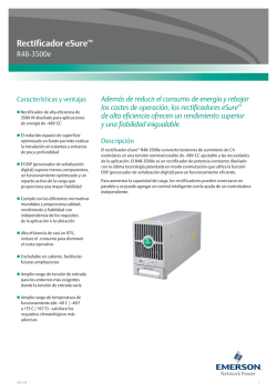 Rectificador eSure&trade; - Emerson Network Power