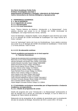 Dra Mar&iacute;a Guadalupe Pulido &Aacute;vila Profesor Investigador