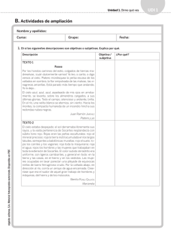 ACTIVIDADES AMPLIACI&Oacute;N UNIDAD 1. P.D.Lengua 1&ordm;