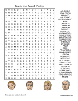 Search Your Spanish Feelings