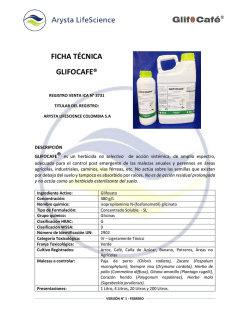 GLIFOCAFE - HERBICIDAS