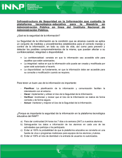 Infraestructura de Seguridad en la Informaci&oacute;n que custodia la