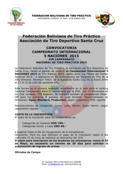 Federaci&oacute;n Boliviana de Tiro Pr&aacute;ctico Asociaci&oacute;n de Tiro Deportivo