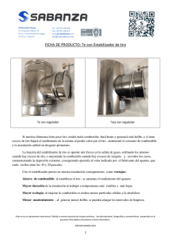 FICHA DE PRODUCTO: Te con Estabilizador de tiro