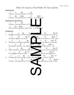 Salmo 33: Gusten y Vean/Psalm 34: Ta (Chords over Text)