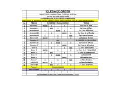 Escuelas Dominicales - Ministerios Llamada Final