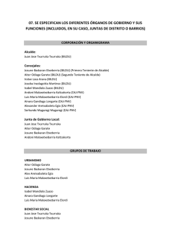07. se especifican los diferentes &oacute;rganos de gobierno y sus funciones