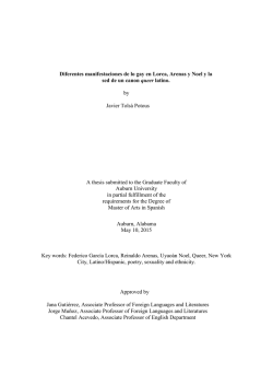 Diferentes manifestaciones de lo gay en Lorca