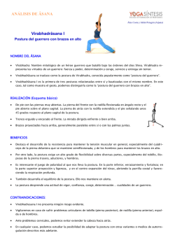 virabhadr&acirc;sana I