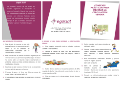 TRIPTICO CIRCULACION VENOSA - Servei assistencial de salut