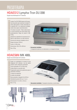 PRESOTERAPIA - Helios Electromedicina