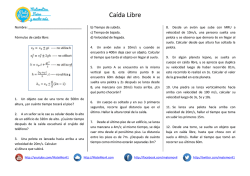 Ca&iacute;da libre ejercicios propuestos PDF