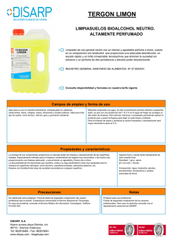 Ficha de seguridad - Reciclados La Estrella