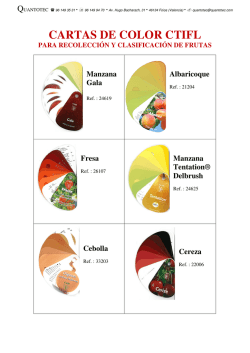 Cartas de color para fruta CTIFL