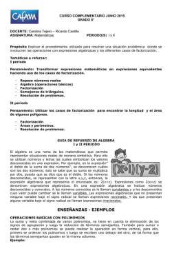 CURSO COMPLEMENTARIO MATEMATICAS GRADO OCTAVO