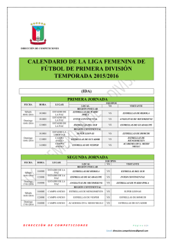 Primera Divisi&oacute;n Femenina.