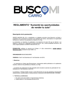 REGLAMENTO &ldquo;Aument&aacute; las oportunidades de vender tu