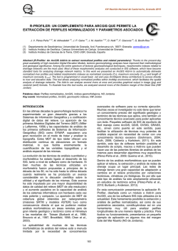 r-profiler: un complemento para arcgis que permite la extracci&oacute;n de