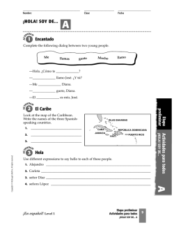 Encantado El Caribe Hola Actividades para todos&iexcl;H