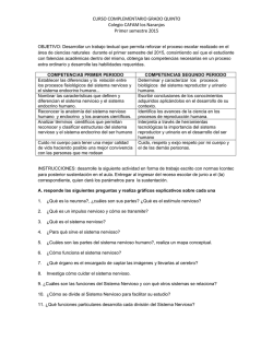 CURSO COMPLEMENTARIO CIENCIAS GRADO QUINTO