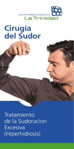 Cirug&iacute;a del Sudor