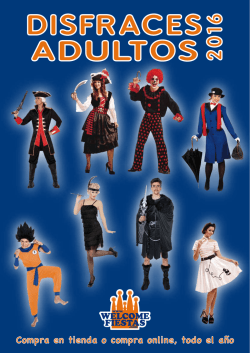 cat&aacute;logo disfraces adultos
