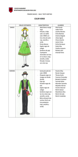 COLOR VERDE - Colegio Marambio