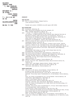 galerie joseph tang 1, rue charles- fran&ccedil;ois dupuis b&acirc;timent b / 2e