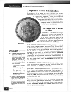 Explicaci&oacute;n racional de la naturaleza. Los