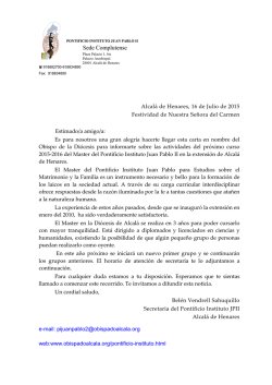 Carta Saludo Curso 2015-16