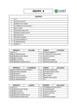 GRUPO A - Liga F7 Asturias