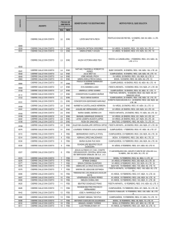 motivo por el que solicita dia mes 0006 cierre calle sin costo ene