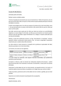 Descargar circular - Colegio Santa Ursula