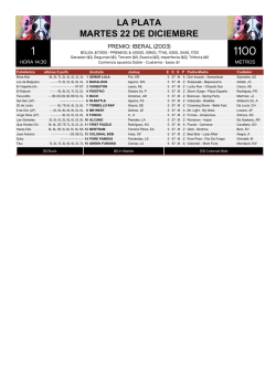 LA PLATA MARTES 22 DE DICIEMBRE