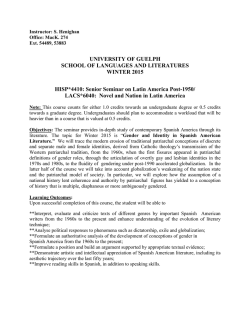 Senior Seminar on Latin America Post-1950/ LACS