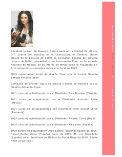 Elizabeth Ladr&oacute;n de Guevara Cetina nace en la Ciudad