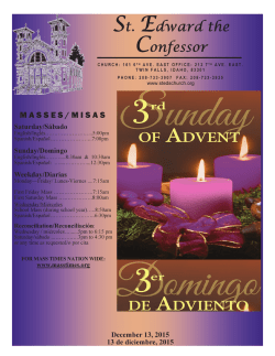 December 13, 2015 - Saint Edward the Confessor | Twin Falls, ID