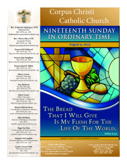 Bereavement Ministry - Corpus Christi Catholic Church