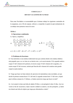 Actividades de repaso &ndash; Navidad 2015 &ndash; 3&ordm;C
