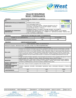 HOJA DE SEGURIDAD WEST TERRASAFE