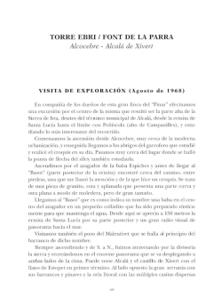 TORRE EBRI I FONT DE LA PARRA Alcocebre