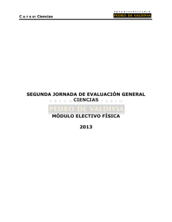 segunda jornada de evaluaci&oacute;n general ciencias m&oacute;dulo electivo