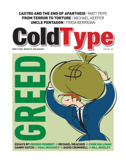 or on image above to ColdType magazine